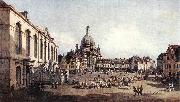BELLOTTO, Bernardo New Market Square in Dresden from the Jdenhof Germany oil painting reproduction